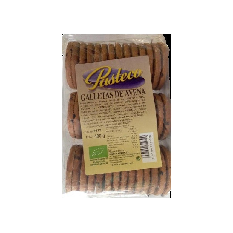 OAT and MUESLI biscuits, 400g organic
